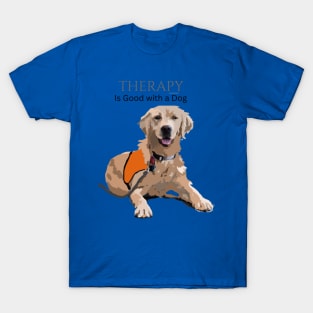 Therapy Dog Orange T-Shirt